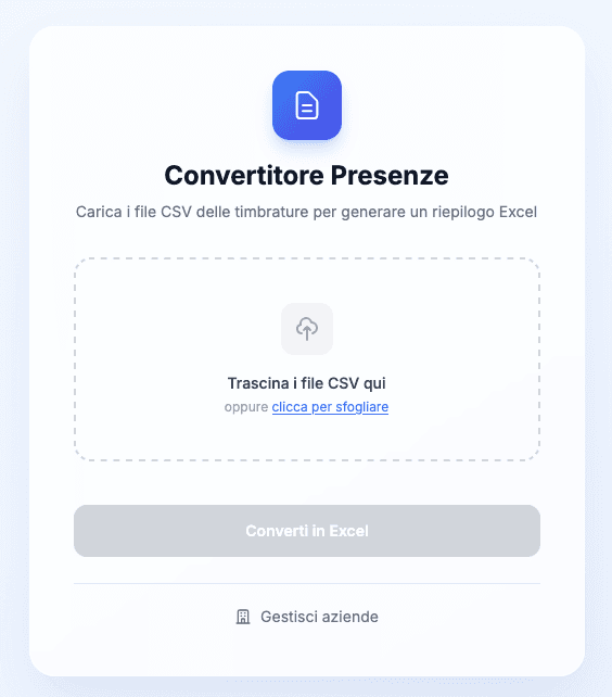 Convertitore Presenze
